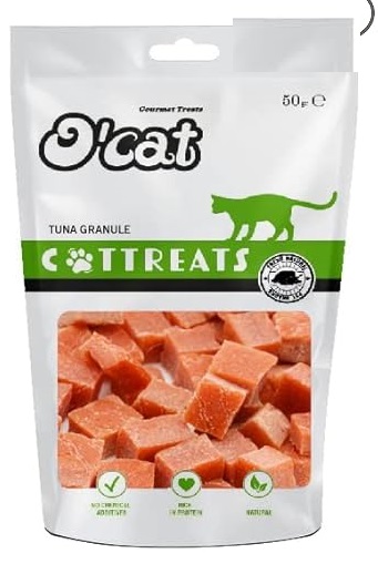 O'Cat Tuna Granule pet Treats cat for Training 50g Treats for Cats & Kitten